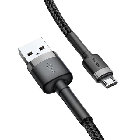 BASEUS KABEL CAFULE USB - MICRO USB 2,0 M 1,5A SZARO-CZARNY