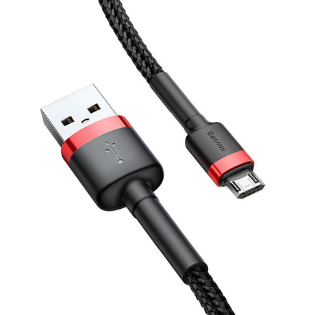 BASEUS KABEL CAFULE USB - MICRO USB 3,0 M 1,5A CZERWONO-CZARNY