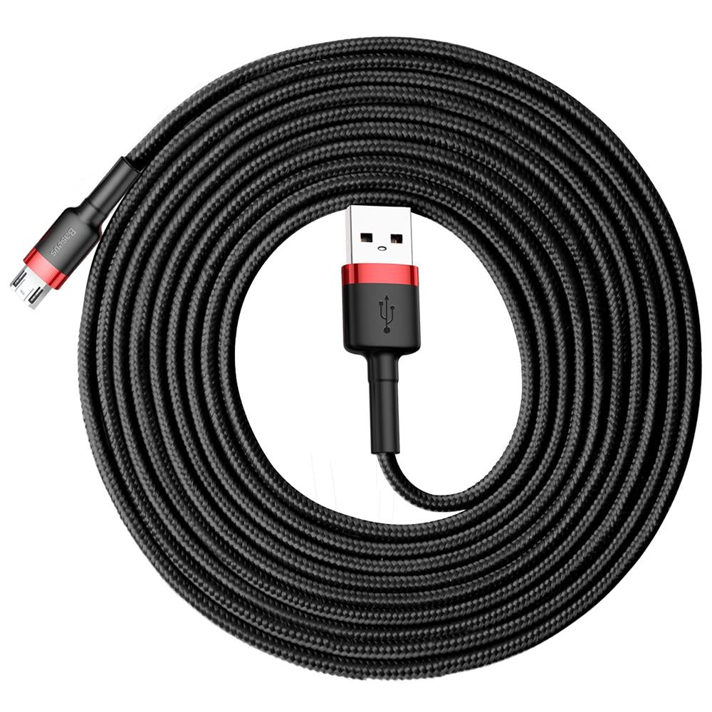 BASEUS KABEL CAFULE USB - MICRO USB 3,0 M 1,5A CZERWONO-CZARNY