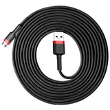 BASEUS KABEL CAFULE USB - MICRO USB 3,0 M 1,5A CZERWONO-CZARNY