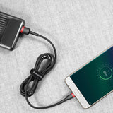 BASEUS KABEL CAFULE USB - MICRO USB 3,0 M 1,5A CZERWONO-CZARNY