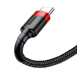 BASEUS KABEL CAFULE USB - USB-C 3,0 M 2A CZERWONO-CZARNY