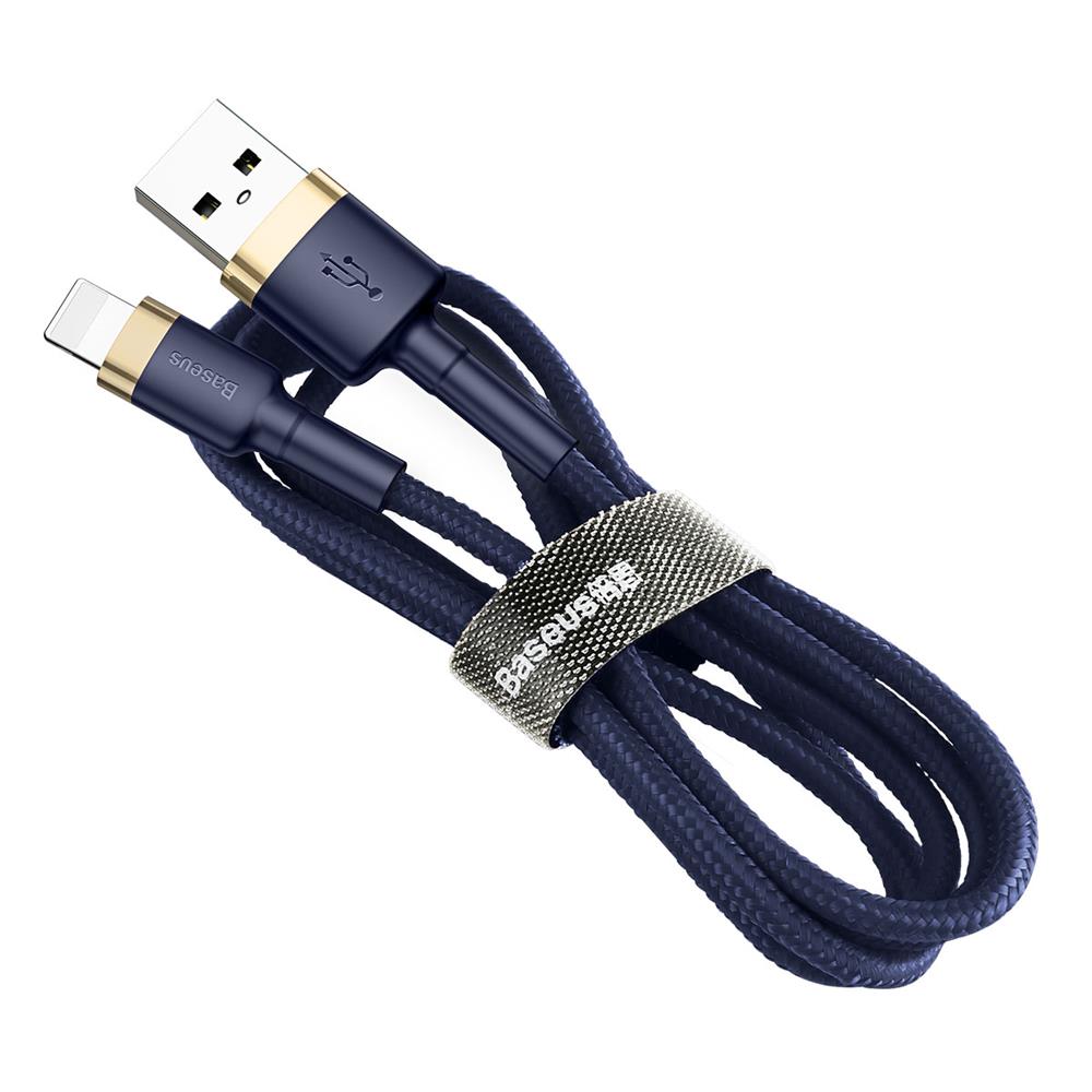 BASEUS KABEL CAFULE USB - LIGHTNING 1,0 M 2,4A ZŁOTO-NIEBIESKI