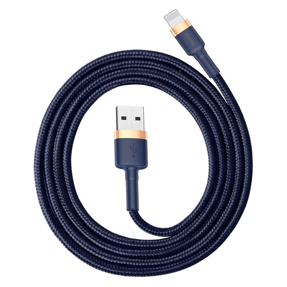 BASEUS KABEL CAFULE USB - LIGHTNING 1,0 M 2,4A ZŁOTO-NIEBIESKI