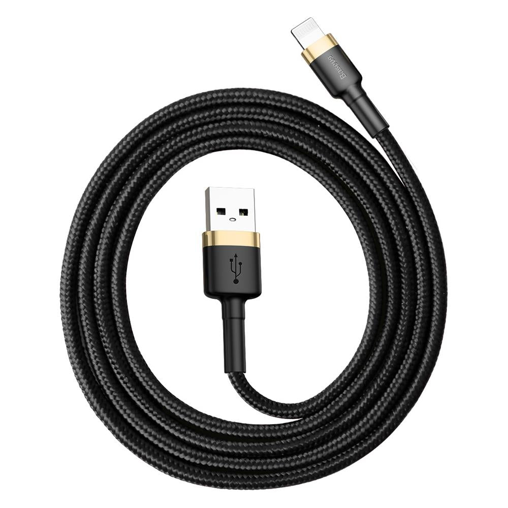 BASEUS KABEL CAFULE USB - LIGHTNING 1,0 M 2,4A ZŁOTO-CZARNY