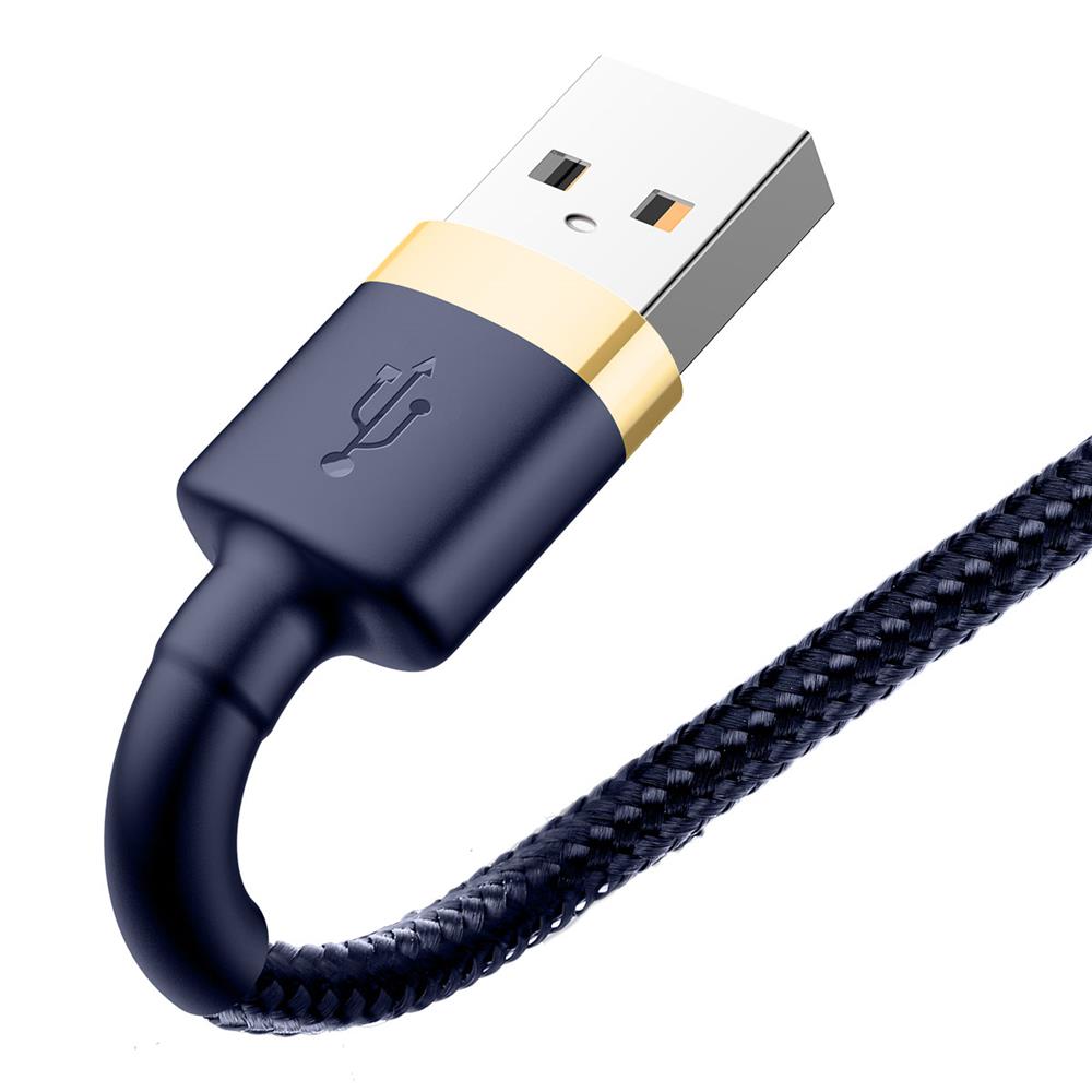 BASEUS KABEL CAFULE USB - LIGHTNING 2,0 M 1,5A ZŁOTO-NIEBIESKI