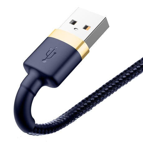 BASEUS KABEL CAFULE USB - LIGHTNING 2,0 M 1,5A ZŁOTO-NIEBIESKI