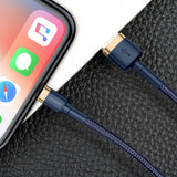 BASEUS KABEL CAFULE USB - LIGHTNING 2,0 M 1,5A ZŁOTO-NIEBIESKI