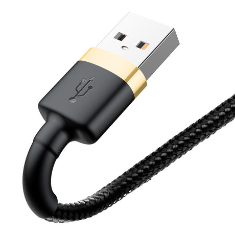 BASEUS KABEL CAFULE USB - LIGHTNING 2,0 M 1,5A ZŁOTO-CZARNY