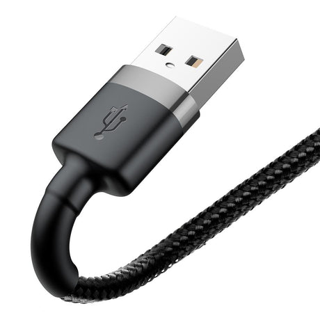 BASEUS KABEL CAFULE USB - LIGHTNING 3,0 M 1,5A SZARO-CZARNY