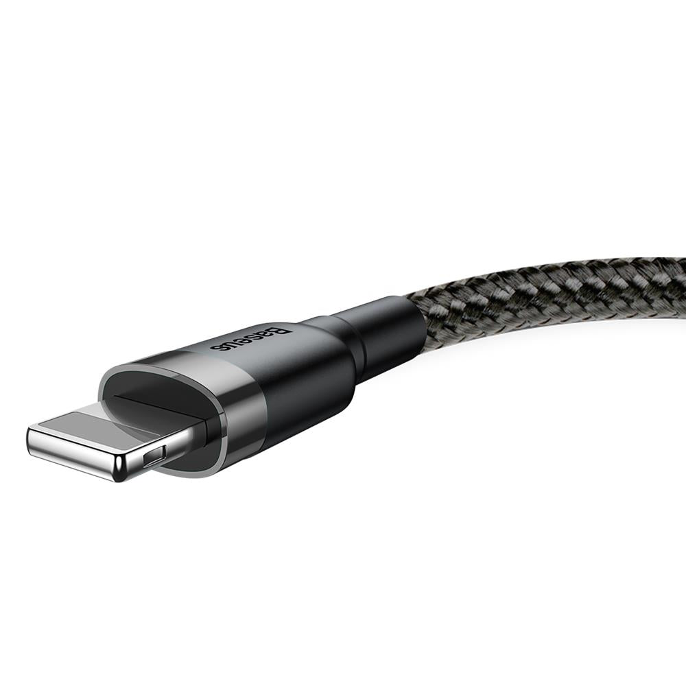 BASEUS KABEL CAFULE USB - LIGHTNING 3,0 M 1,5A SZARO-CZARNY