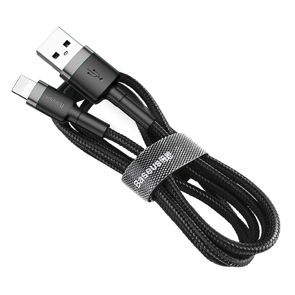 BASEUS KABEL CAFULE USB - LIGHTNING 3,0 M 1,5A SZARO-CZARNY