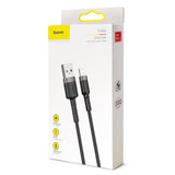 BASEUS KABEL CAFULE USB - LIGHTNING 3,0 M 1,5A SZARO-CZARNY