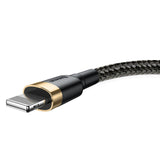 BASEUS KABEL CAFULE USB - LIGHTNING 3,0 M 1,5A ZŁOTO-CZARNY