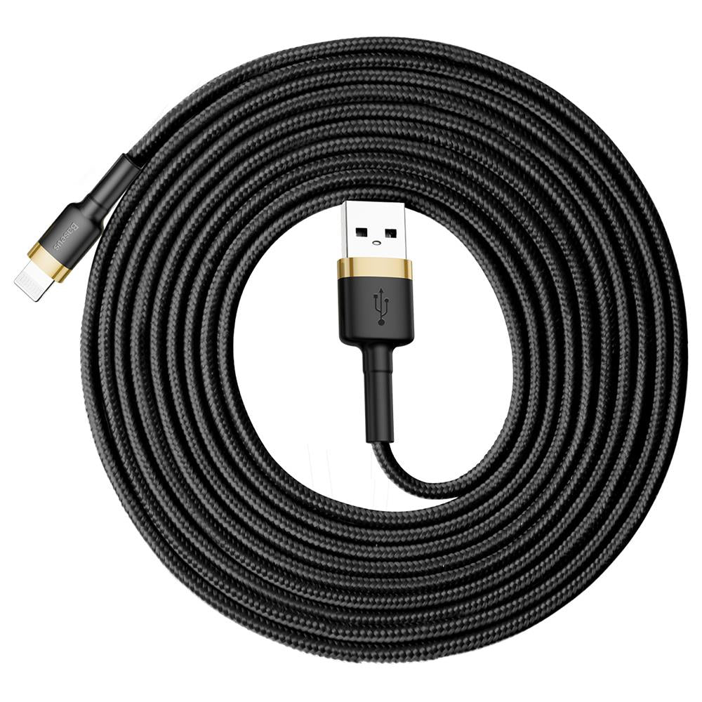 BASEUS KABEL CAFULE USB - LIGHTNING 3,0 M 1,5A ZŁOTO-CZARNY