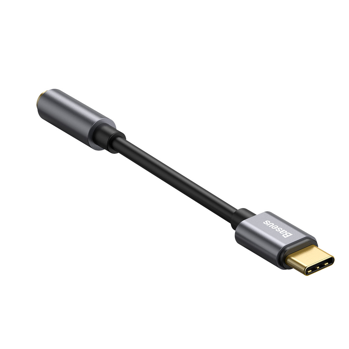 BASEUS ADAPTER L54 USB-C DO JACK 3,5 MM CIEMNO-SZARY