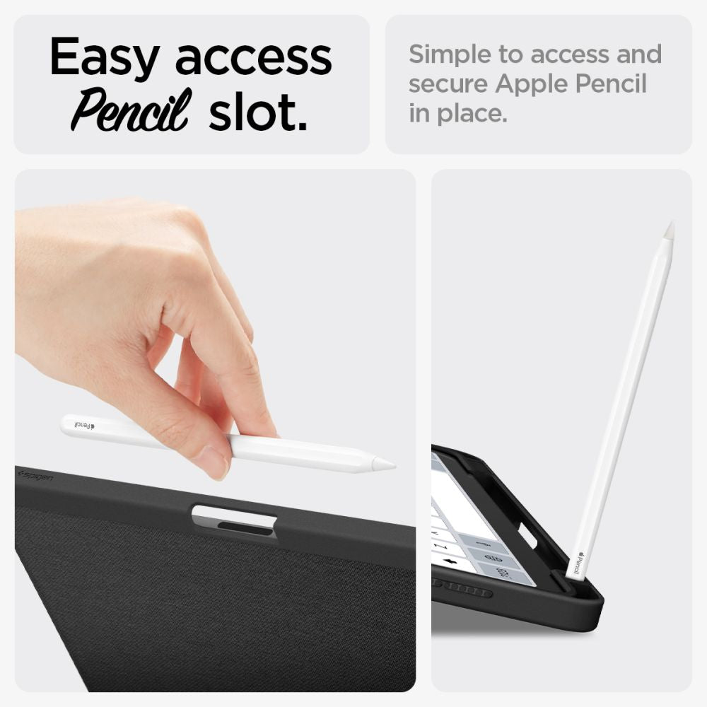 ETUI SPIGEN URBAN FIT IPAD AIR 10.9” 4 / 5 / 2020-2022 / 11” 6 / 7 / 2024-2025 CZARNE