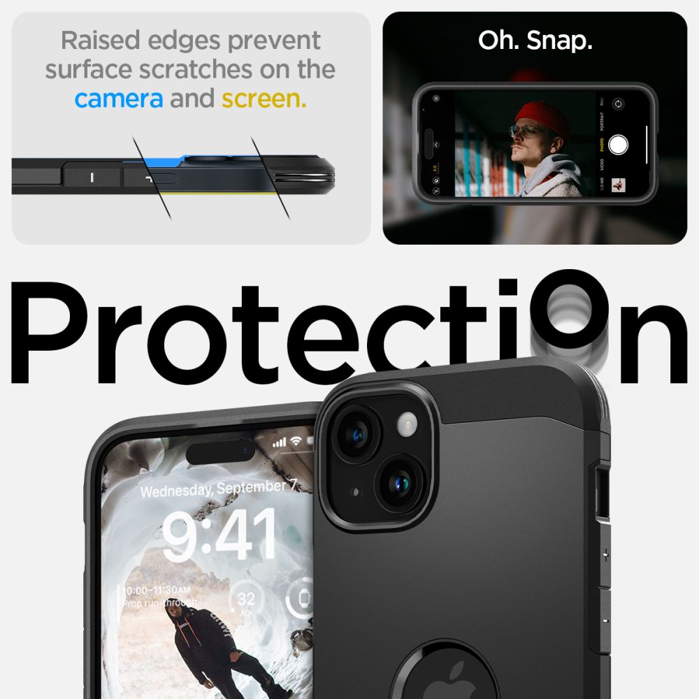 ETUI SPIGEN TOUGH ARMOR MAG MAGSAFE IPHONE 15 CZARNE