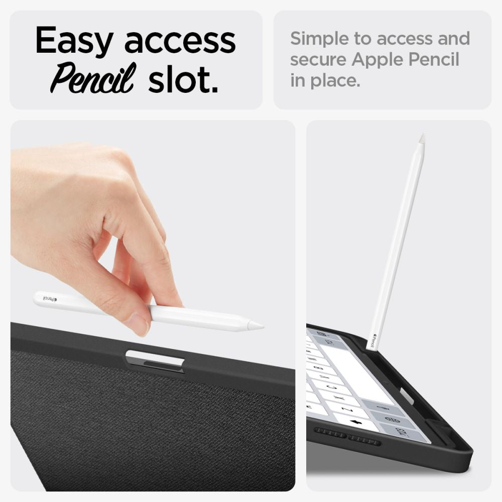 ETUI SPIGEN URBAN FIT IPAD AIR 13” 1 / 2 / 2024-2025 BLACK CZARNE