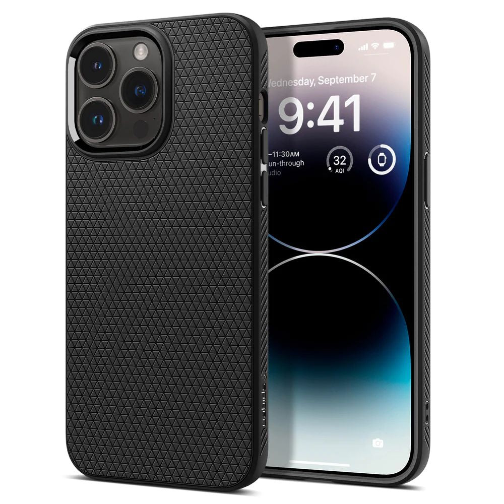ETUI SPIGEN LIQUID AIR IPHONE 14 PRO CZARNE