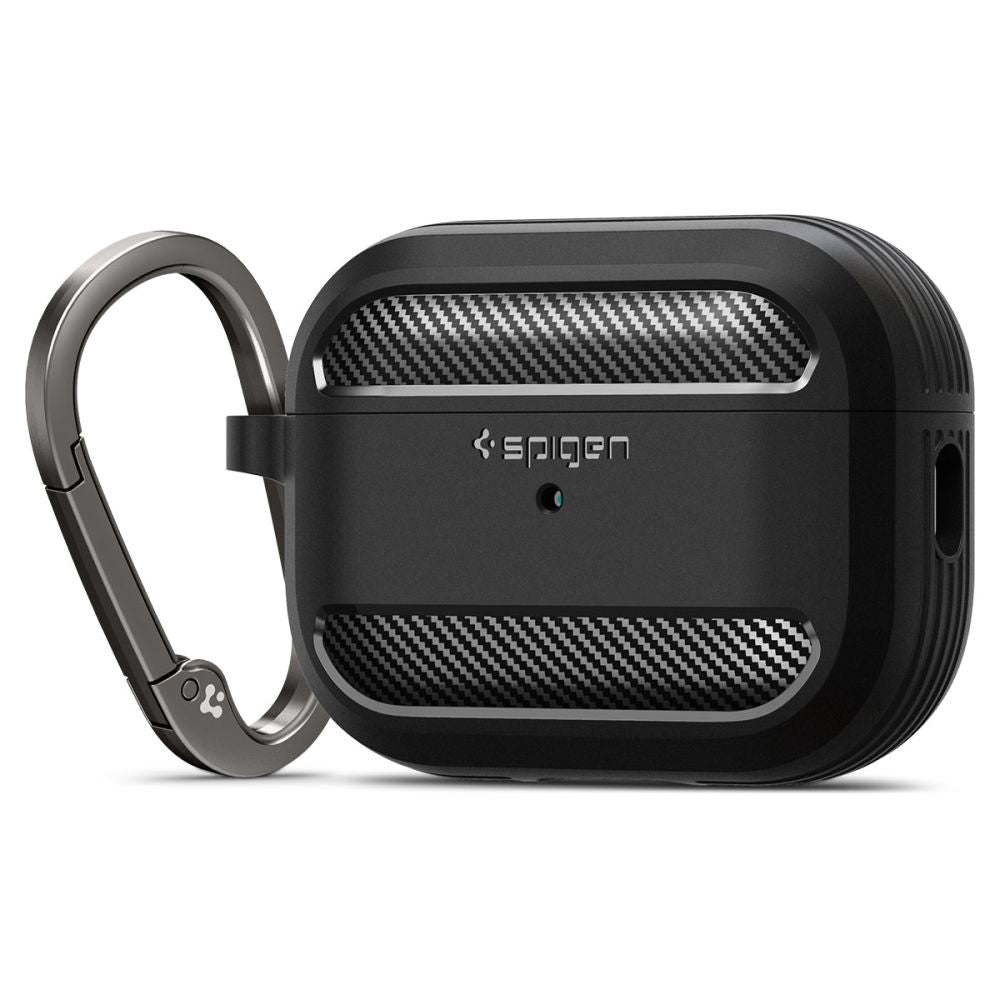 ETUI NA SŁUCHAWKI SPIGEN RUGGED ARMOR APPLE AIRPODS PRO 1 / 2 CZARNE