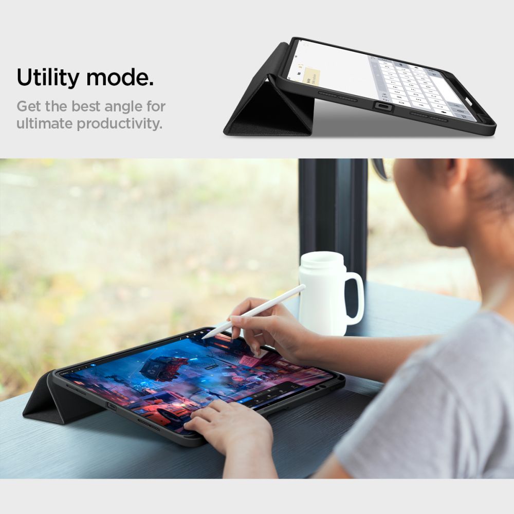 ETUI SPIGEN URBAN FIT IPAD PRO 11” 5 / 2024 CZARNE