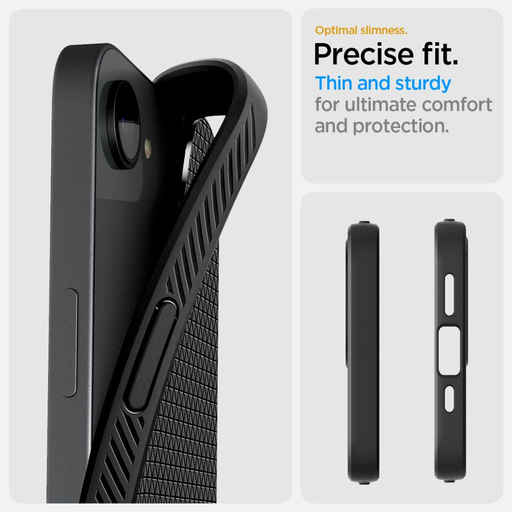 ETUI SPIGEN LIQUID AIR IPHONE 16E CZARNE