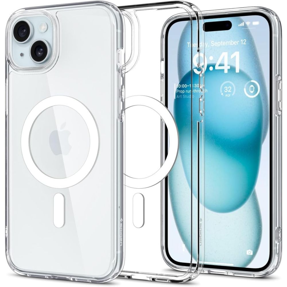 ETUI SPIGEN ULTRA HYBRID MAG MAGSAFE IPHONE 15 BIAŁE