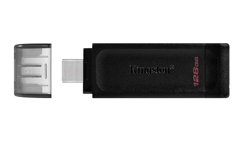 KINGSTON PENDRIVE 128GB USB-C DT70 CZARNY