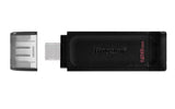 KINGSTON PENDRIVE 128GB USB-C DT70 CZARNY