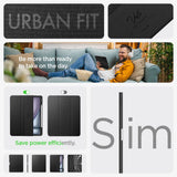 ETUI SPIGEN URBAN FIT IPAD AIR 13” 1 / 2 / 2024-2025 BLACK CZARNE