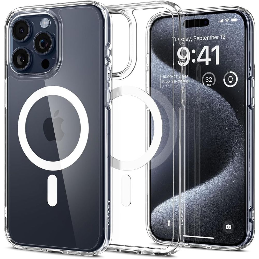 ETUI SPIGEN ULTRA HYBRID MAG MAGSAFE IPHONE 15 PRO BIAŁE