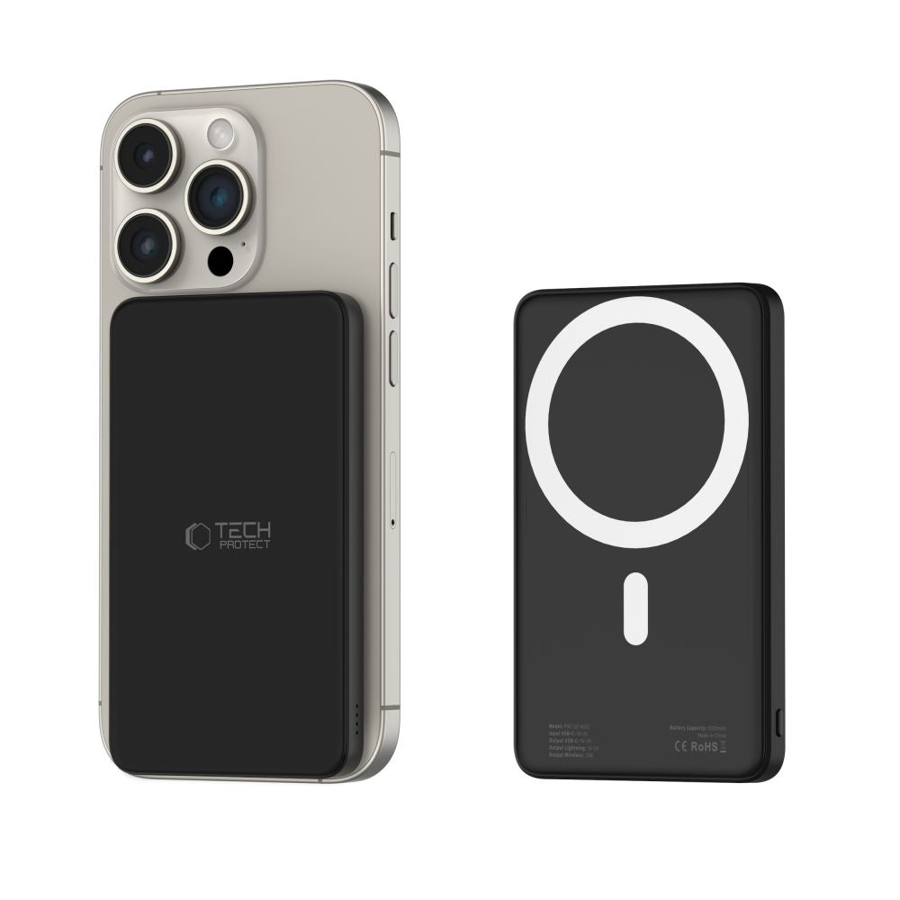 POWERBANK TECH-PROTECT PB9 LIFEMAG MAGSAFE 5000MAH CZARNY