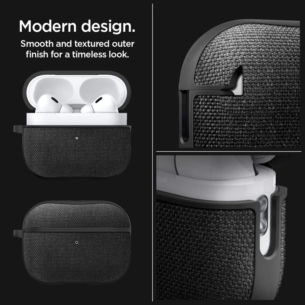ETUI NA SŁUCHAWKI SPIGEN URBAN FIT APPLE AIRPODS PRO 1 / 2 CZARNE