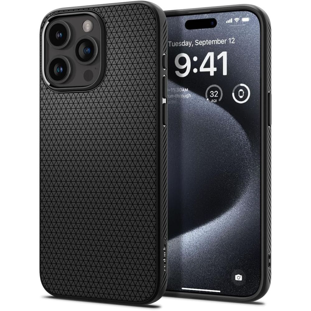 ETUI SPIGEN LIQUID AIR IPHONE 15 PRO CZARNE