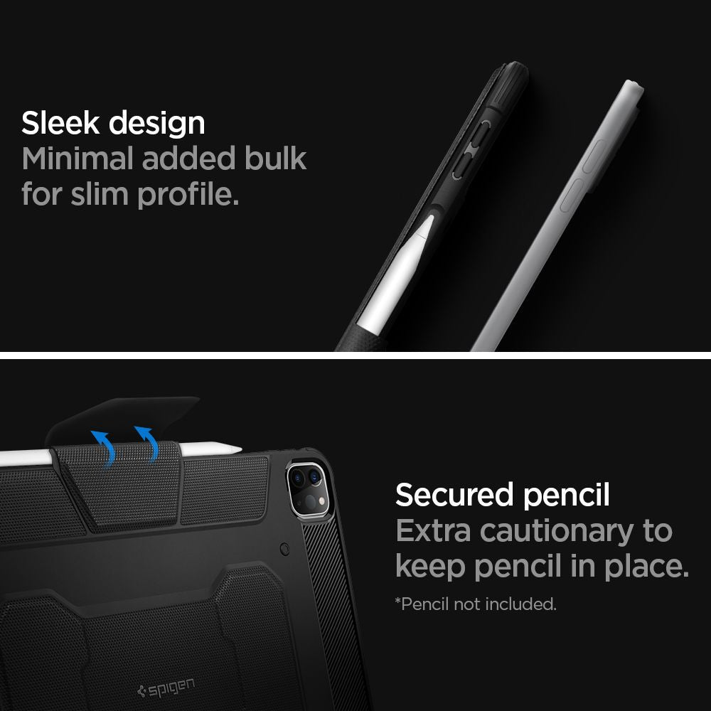 ETUI SPIGEN RUGGED ARMOR ”PRO” IPAD PRO 11” 2 / 3 / 4 / 2020-2022 CZARNY