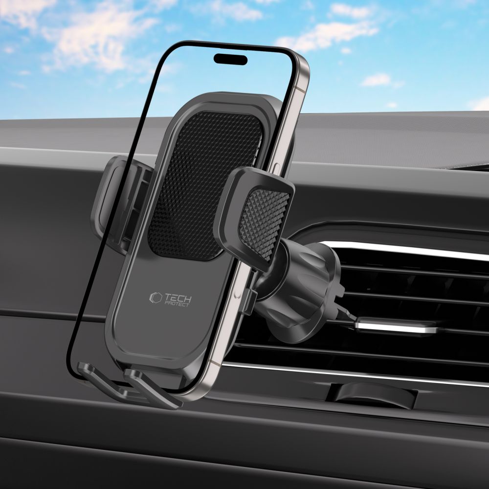 UCHWYT DO SLOTU CD I KRATKE NAWIEWU TECH-PROTECT V8 UNIVERSAL CD & VENT CAR MOUNT CZARNY