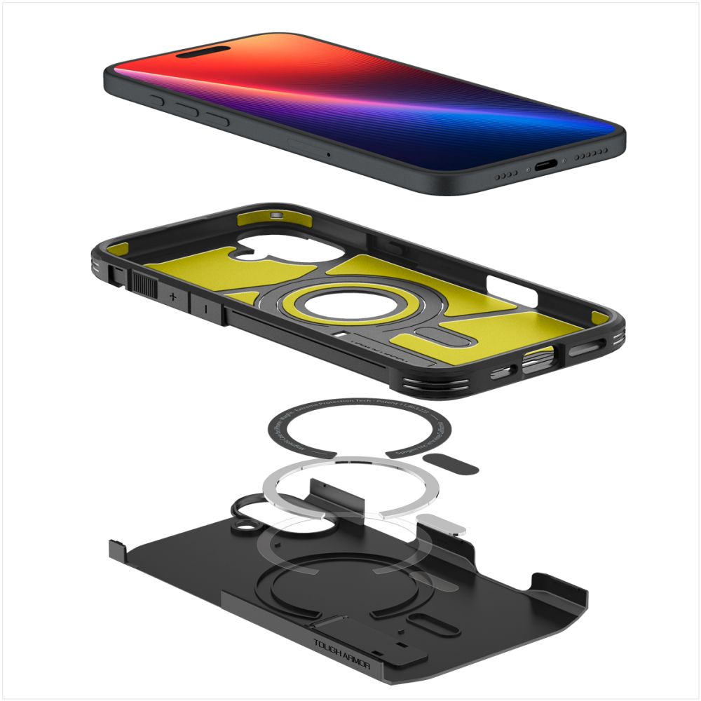 ETUI SPIGEN TOUGH ARMOR MAG MAGSAFE IPHONE 16 CZARNE