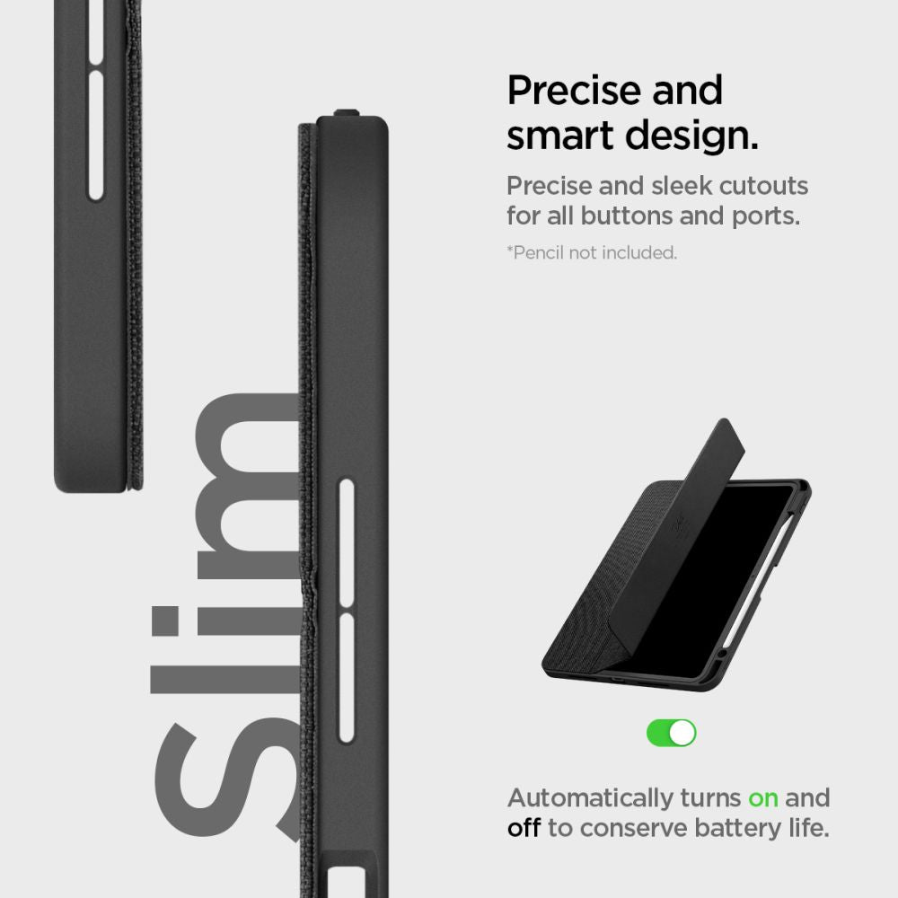 ETUI SPIGEN URBAN FIT IPAD PRO 11” 5 / 2024 CZARNE