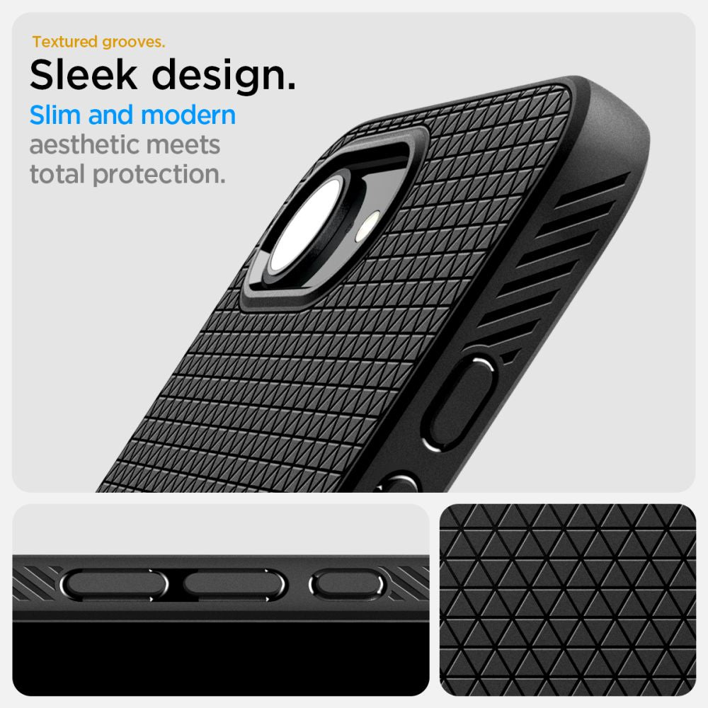 ETUI SPIGEN LIQUID AIR IPHONE 16E CZARNE