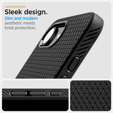 ETUI SPIGEN LIQUID AIR IPHONE 16E CZARNE