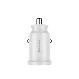 BASEUS ŁADOWARKA SAMOCHODOWA GRAIN 2X USB 3,1A BIAŁA