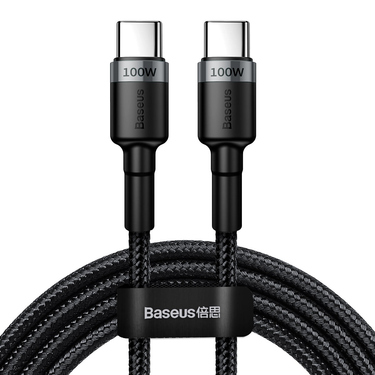 BASEUS KABEL CAFULE PD USB-C - USB-C 2,0 M 5A SZARO-CZARNY 100W