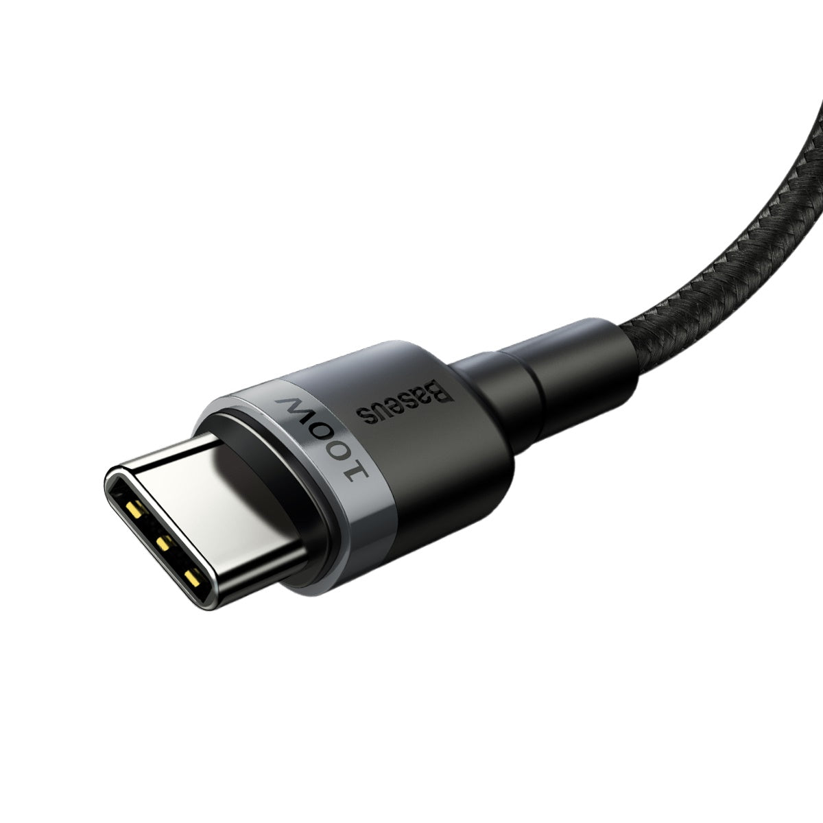 BASEUS KABEL CAFULE PD USB-C - USB-C 2,0 M 5A SZARO-CZARNY 100W