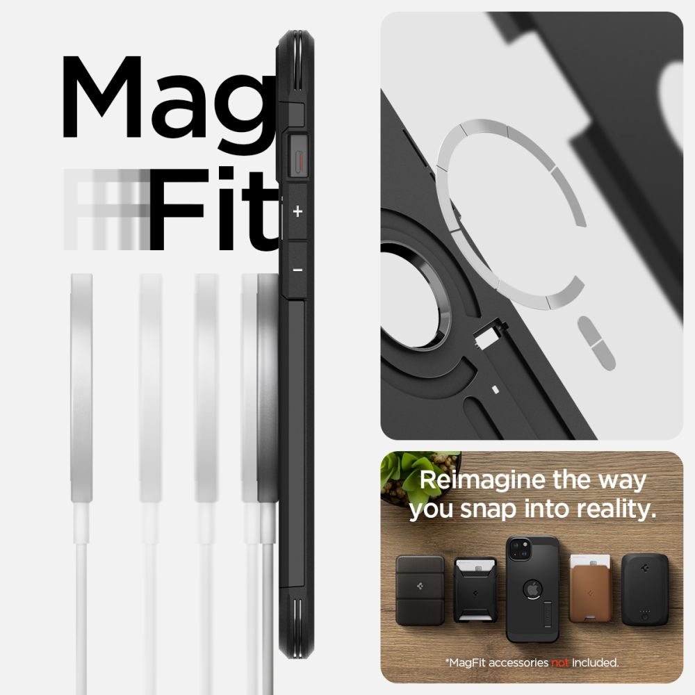 ETUI SPIGEN TOUGH ARMOR MAG MAGSAFE IPHONE 15 CZARNE