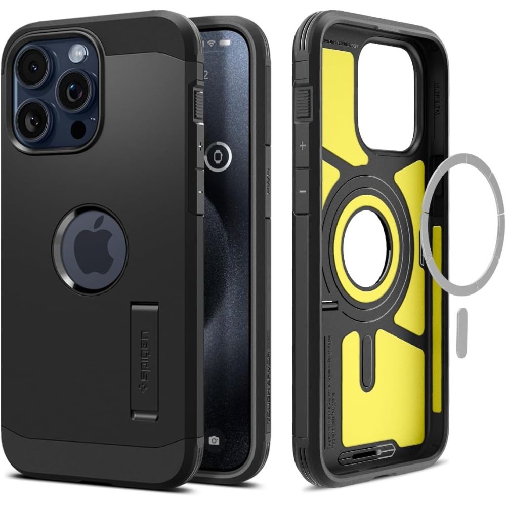 ETUI SPIGEN TOUGH ARMOR MAG MAGSAFE IPHONE 15 PRO CZARNE
