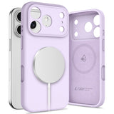ETUI TECH-PROTECT SILICONE MAGSAFE IPHONE 17 PRO MAUVE FIOLETOWE