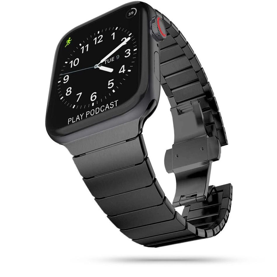 PASEK TECH-PROTECT LINKBAND APPLE WATCH 4 / 5 / 6 / 7 / 8 / 9 / SE / ULTRA 1 / 2  (42 / 44 / 45 / 49 MM) BLACK CZARNY