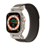 PASEK TECH-PROTECT NYLON DELTA APPLE WATCH 4 / 5 / 6 / 7 / 8 / 9 / SE / ULTRA 1 / 2 (42 / 44 / 45 / 49 MM) BLACK/ORANGE CZARNO POMARAŃCZOWY