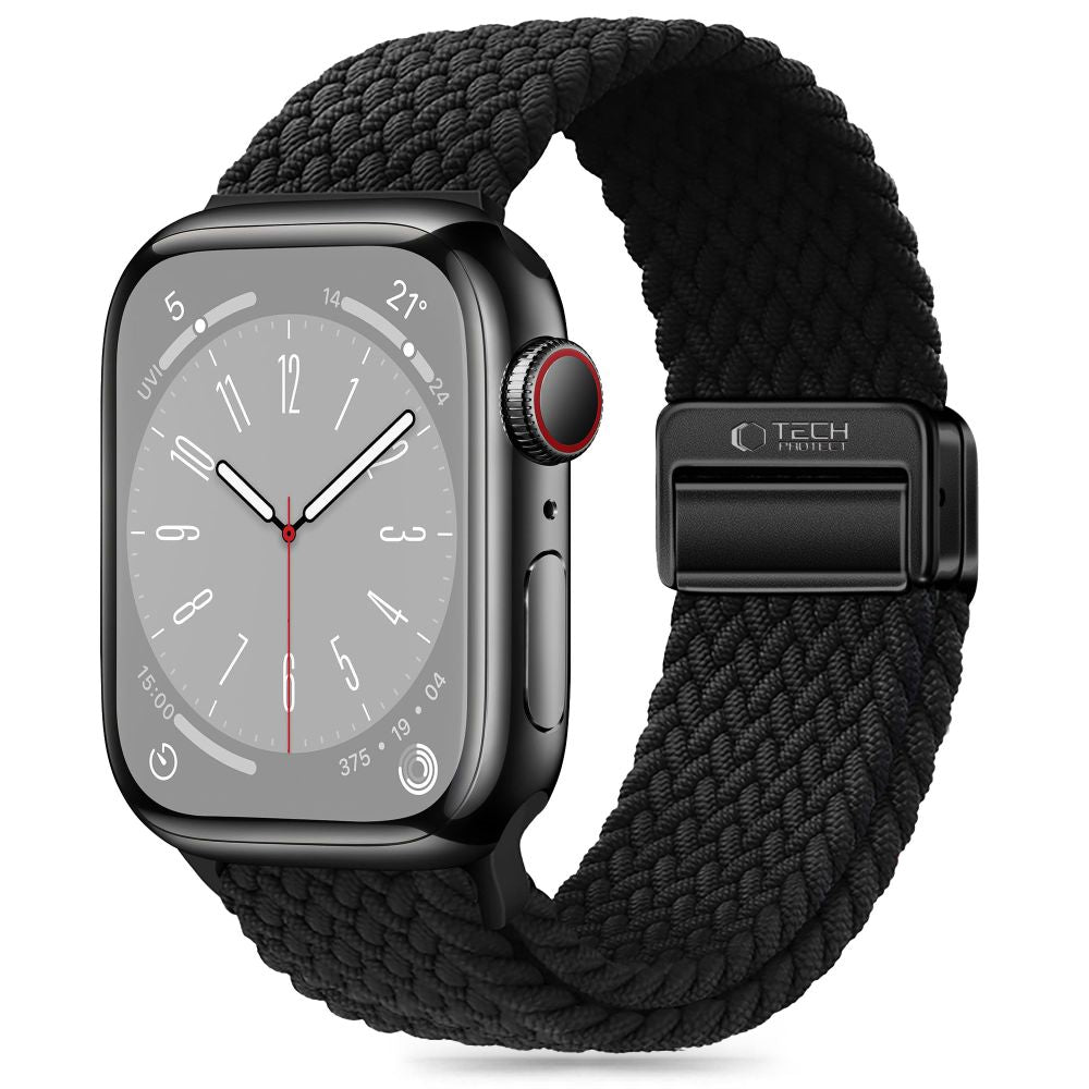 PASEK TECH-PROTECT NYLONMAG APPLE WATCH 6 / 7 / 8 / 9 / 10 / SE (40 / 41 / 42 MM) CZARNY